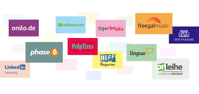 Logos aller Online-Angebote als Collage