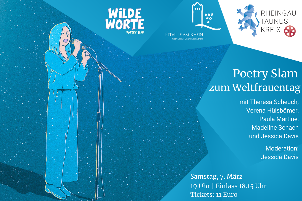 Werbeplakat für die Veranstaltung "Poetry Slam"