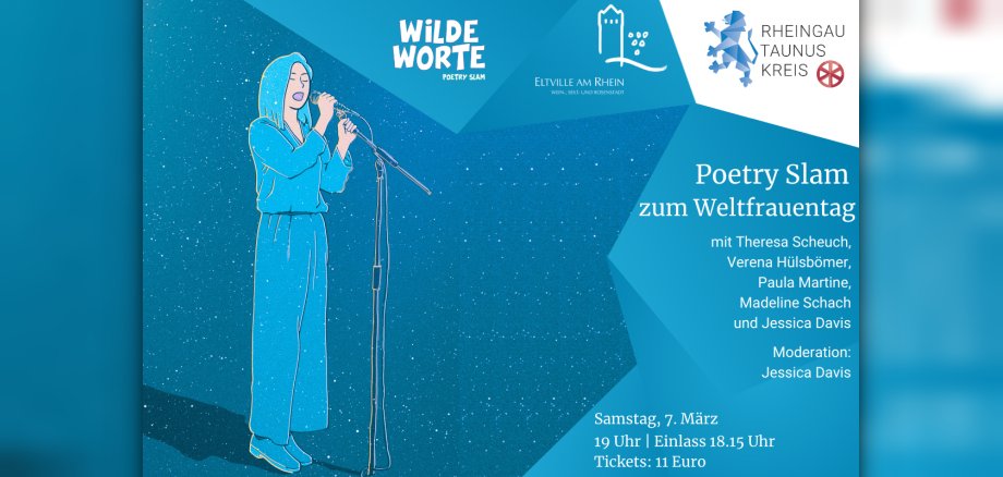 Werbeplakat für die Veranstaltung "Poetry Slam"