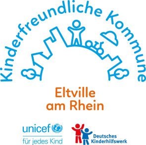 Eltville am Rhein ist Kinderfreundliche Kommune Siegel bzw. Logo: Kinderfreundliche Kommune Eltville am Rhein