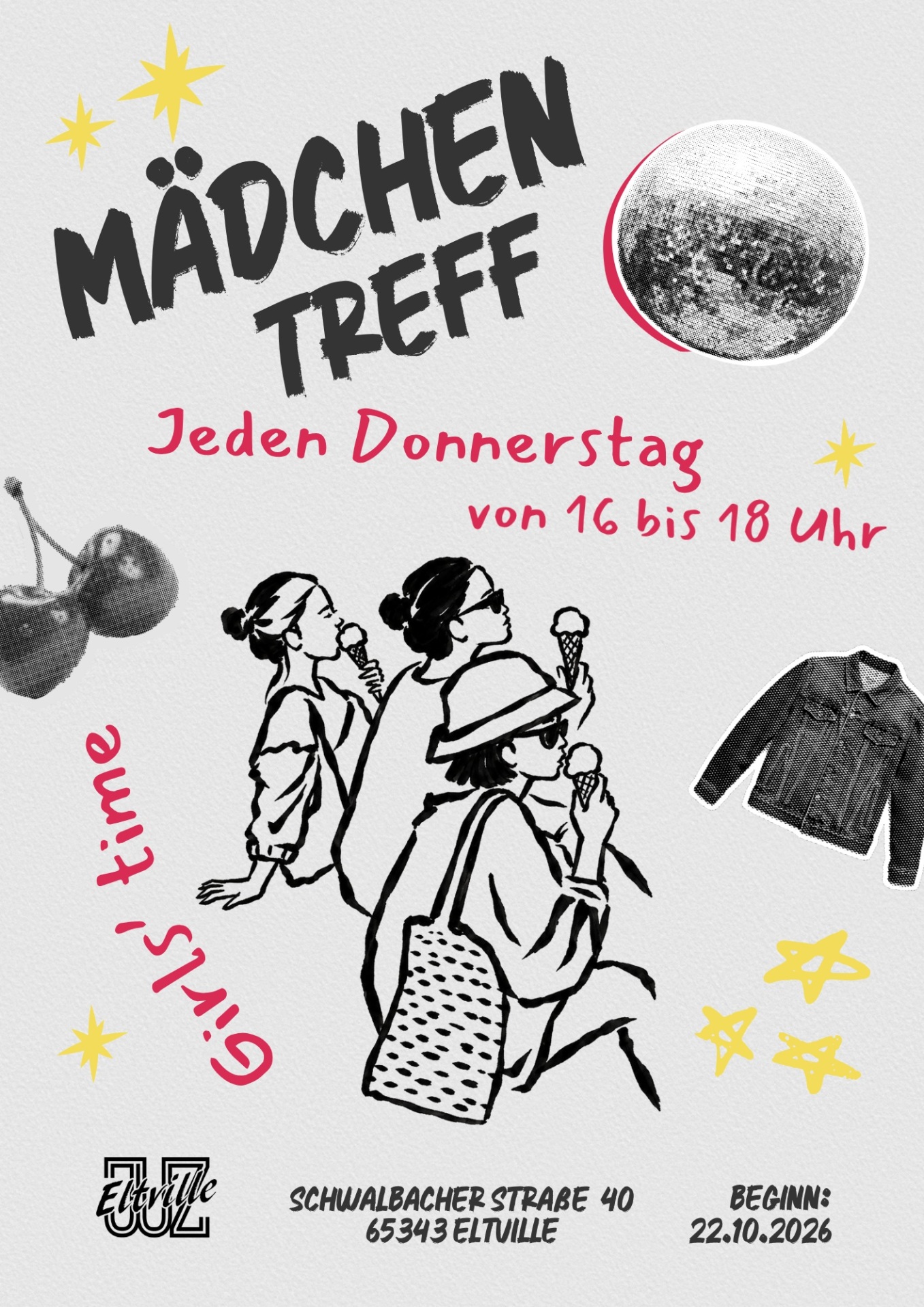 Plakat für den Mädchentreff