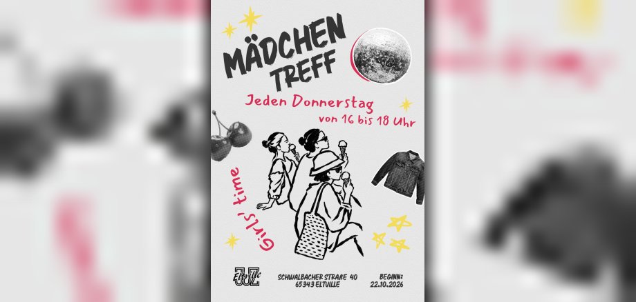 Plakat für den Mädchentreff