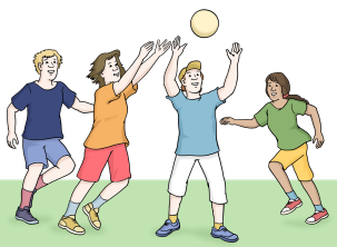 Grafik Ballspielen