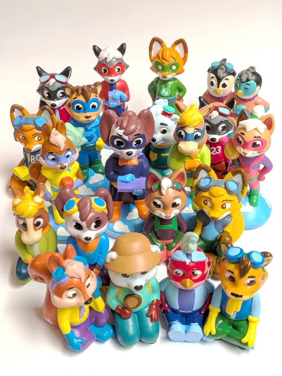 Bunte Spielfiguren