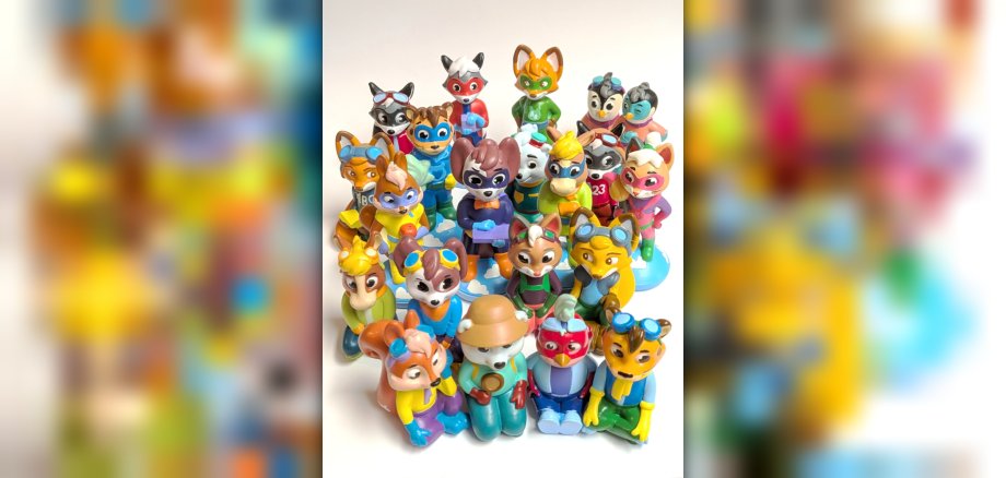 Bunte Spielfiguren