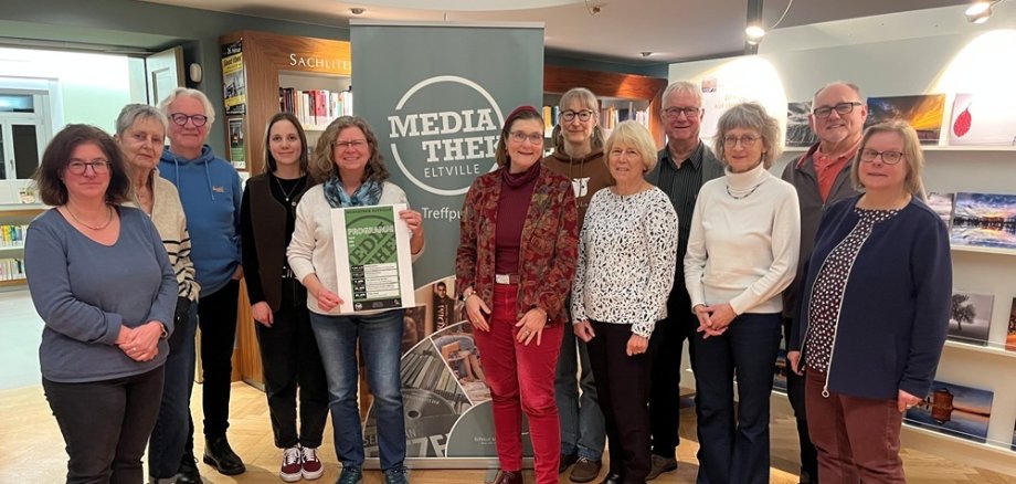Gruppenfoto in der Mediathek