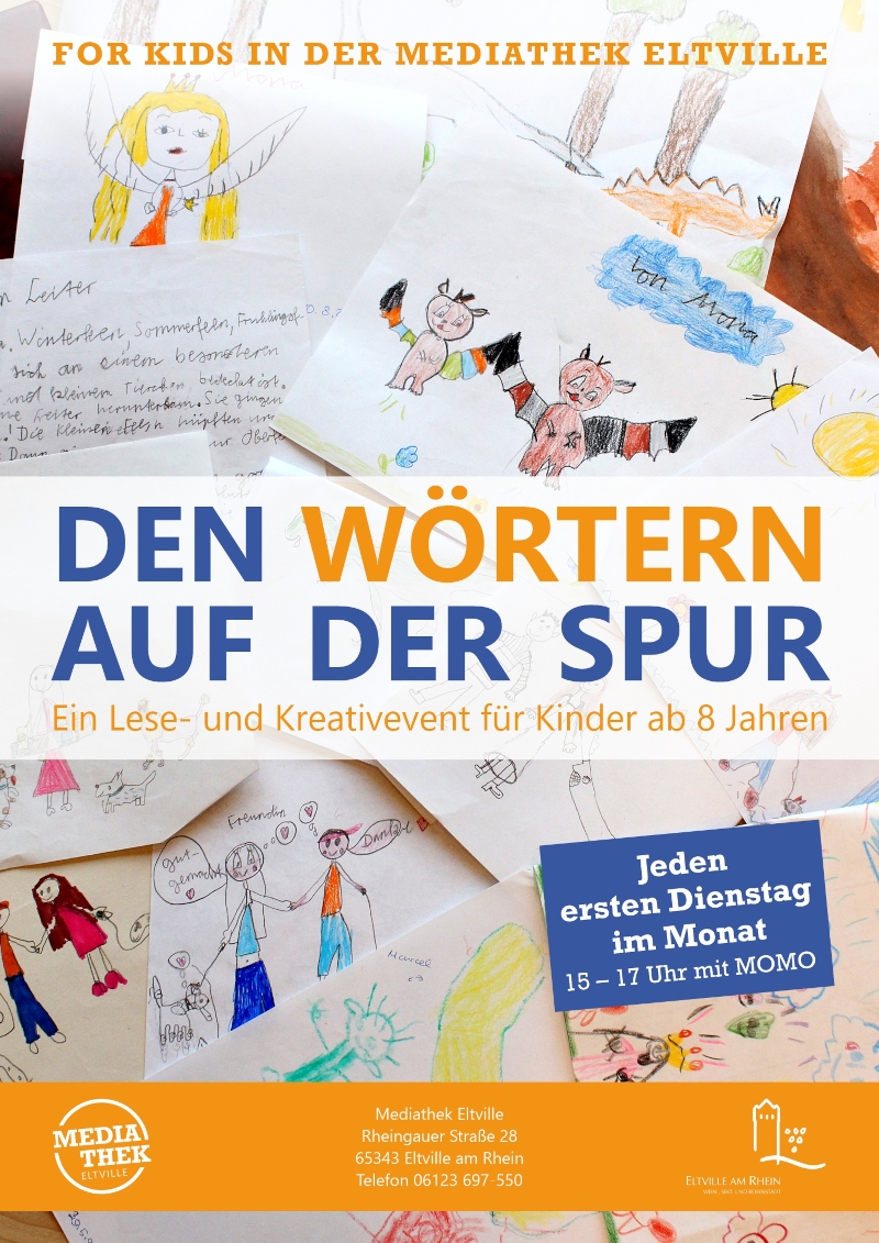 Plakat mit Kinderbildern