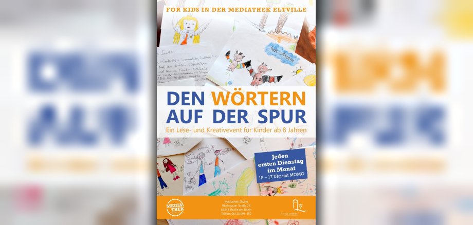 Plakat mit Kinderbildern