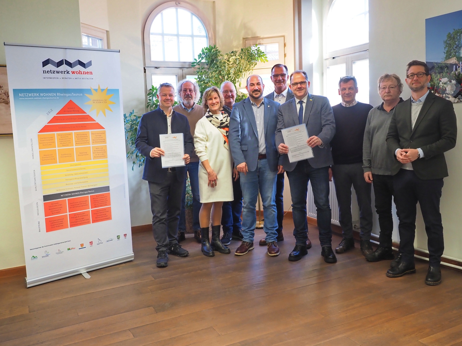 Gruppenfoto der Akteure aus den beteiligten Kommunen