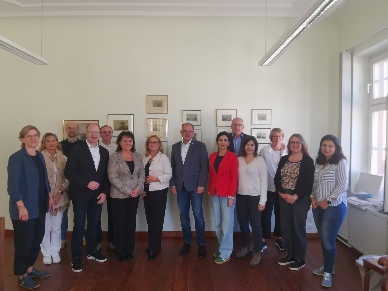 Besuch der polnischen Delegation in Eltville Bürgermeister Patrick Kunkel und Stadtverordnetenvorsteher Ingo Schon empfingen eine Delegation aus Polen im Eltviller Rathaus.