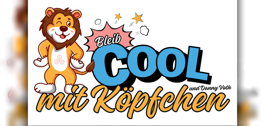 Logo Löwe "Cool mit Köpfchen"