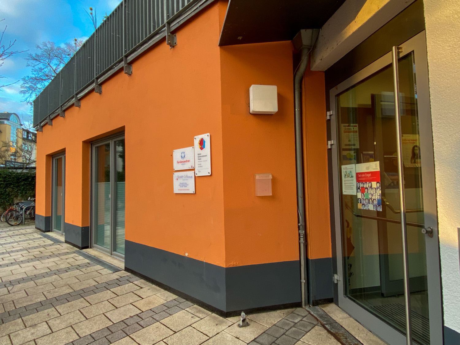 Eingang zum Mehrgenerationenhaus 1 in der Gutenbergstraße in Eltville.