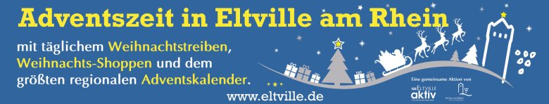 Plakat zur Adventzeit in Eltville