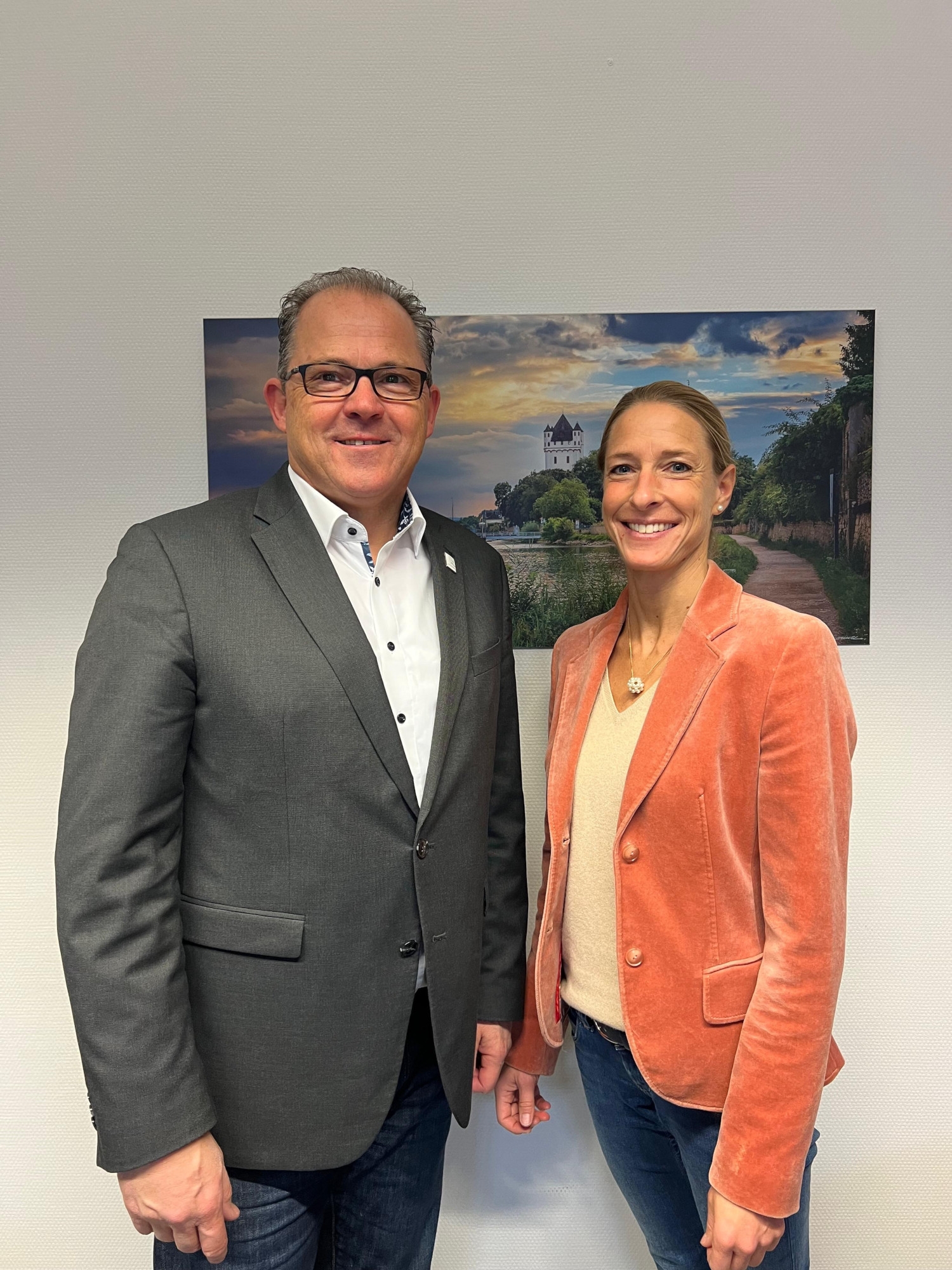 Bürgermeister und Claudia Reichl