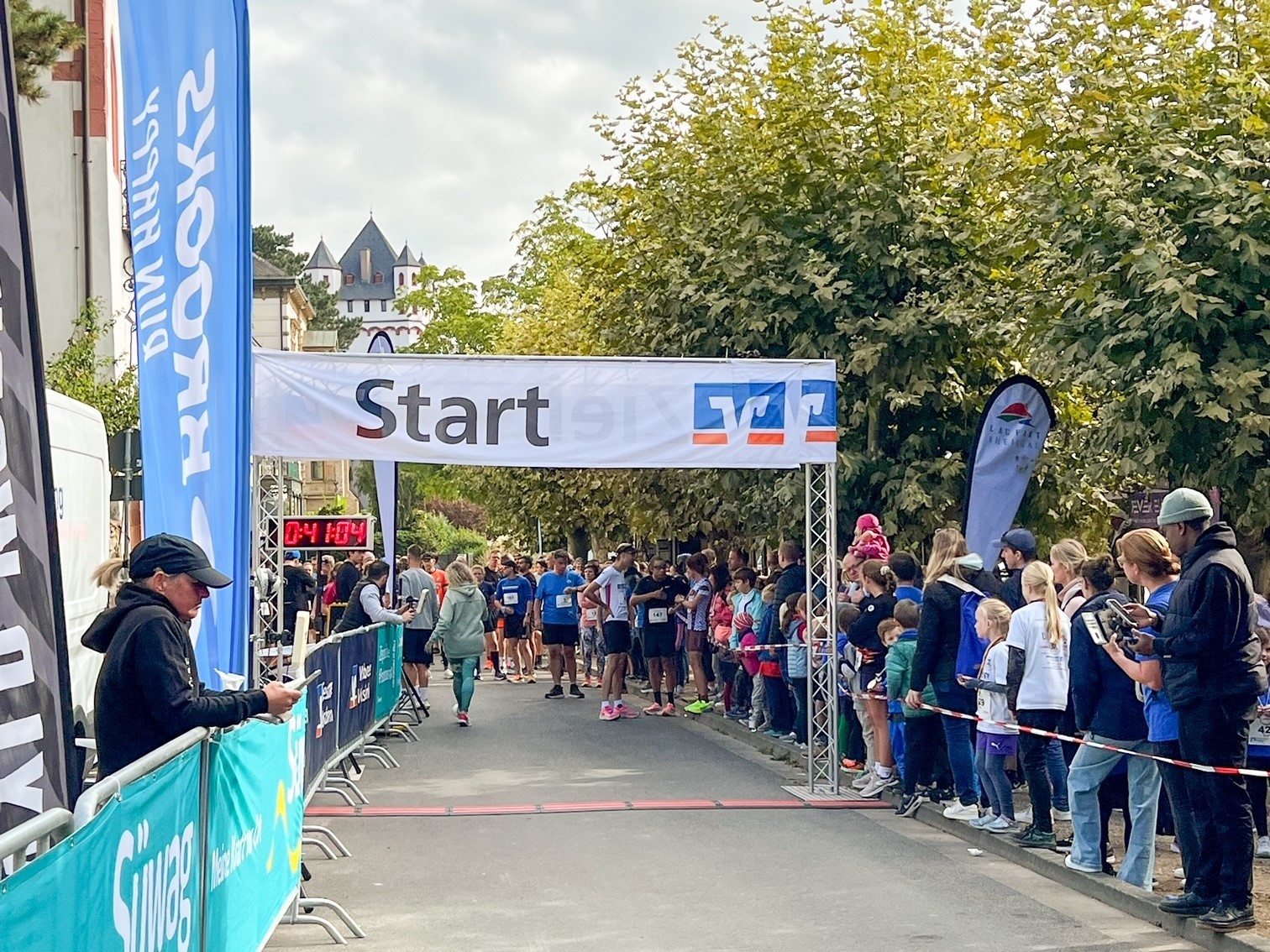 Start- und Zielbereich des Laufs