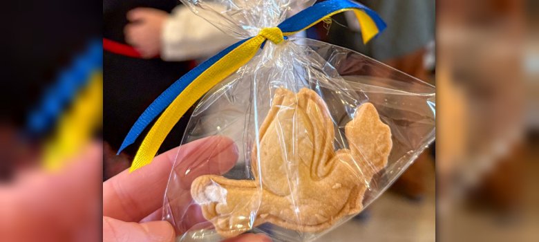Gebackene Friedenstauben-Plätzchen