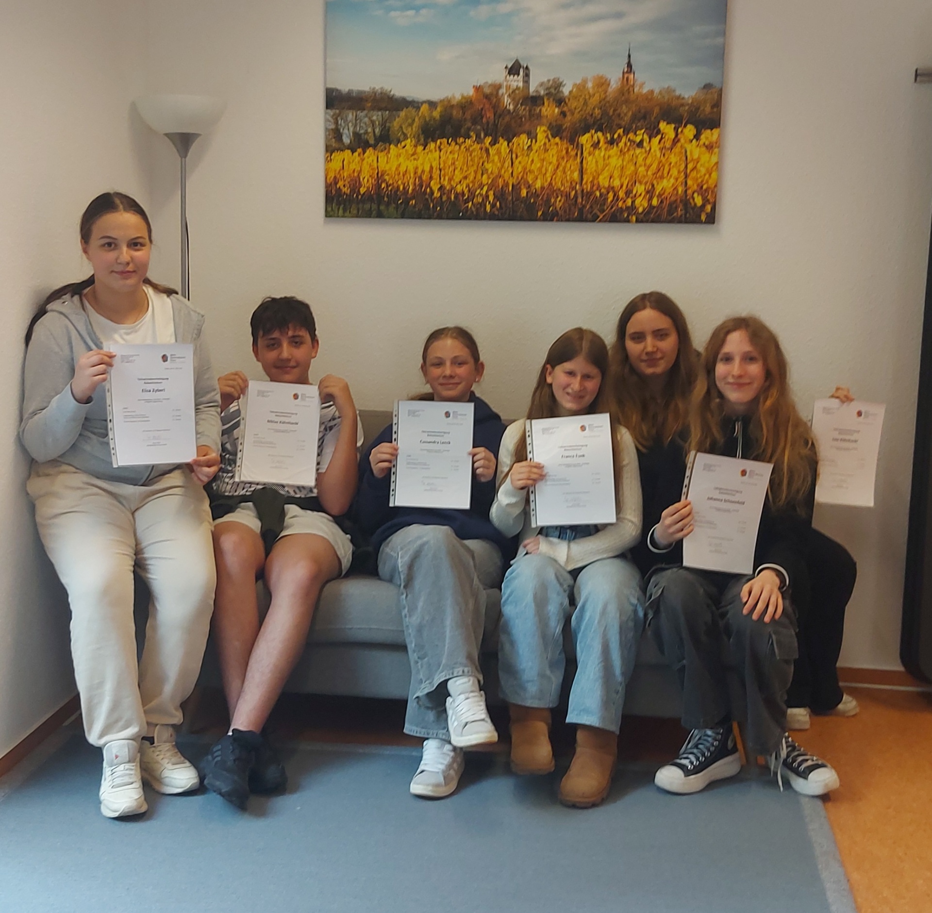 Gruppenfoto der neu ausgebildeten Babysitter