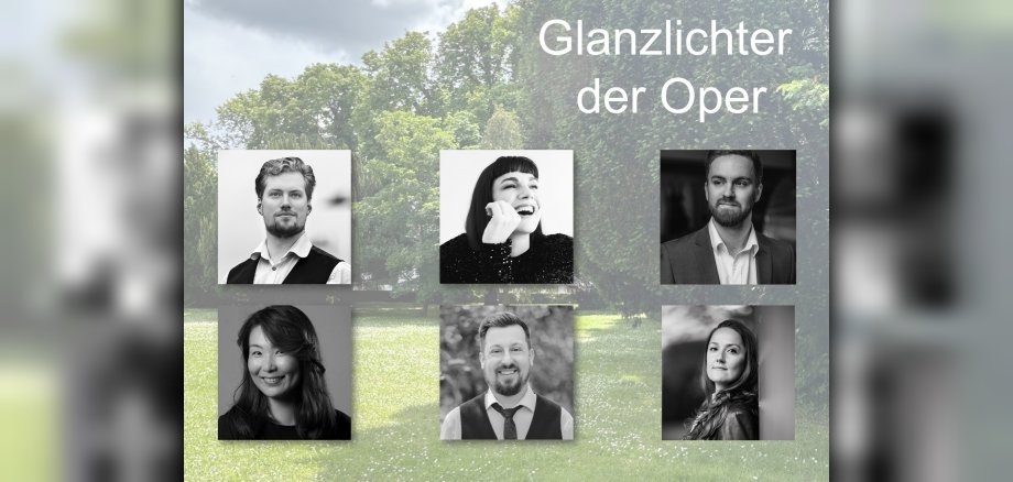 Collage mit Porträts der Musiker