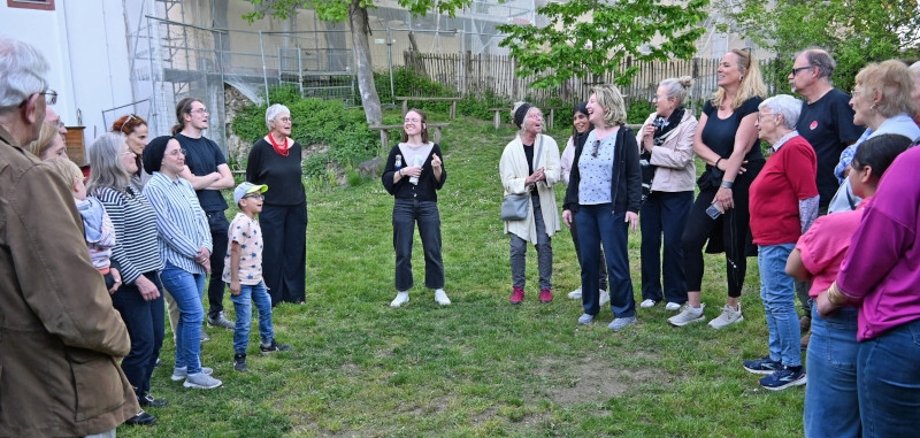 Gruppenfoto von Singenden