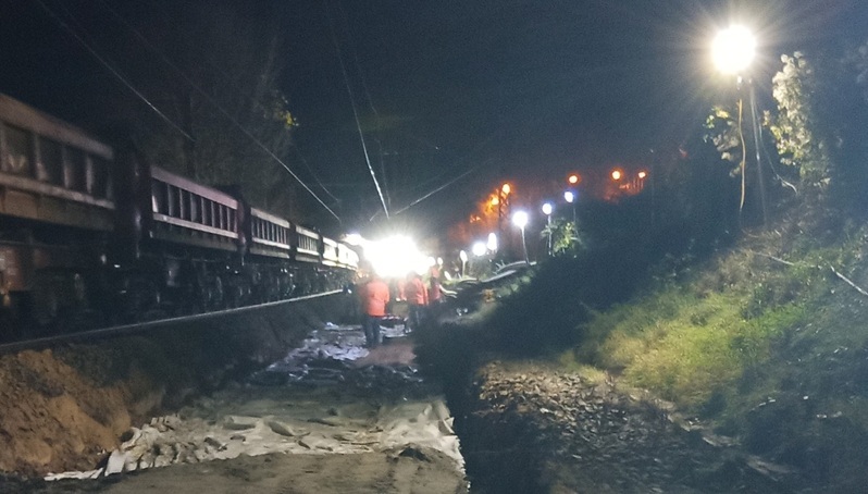 Einsatzkärfte an der Gefahrgutstelle