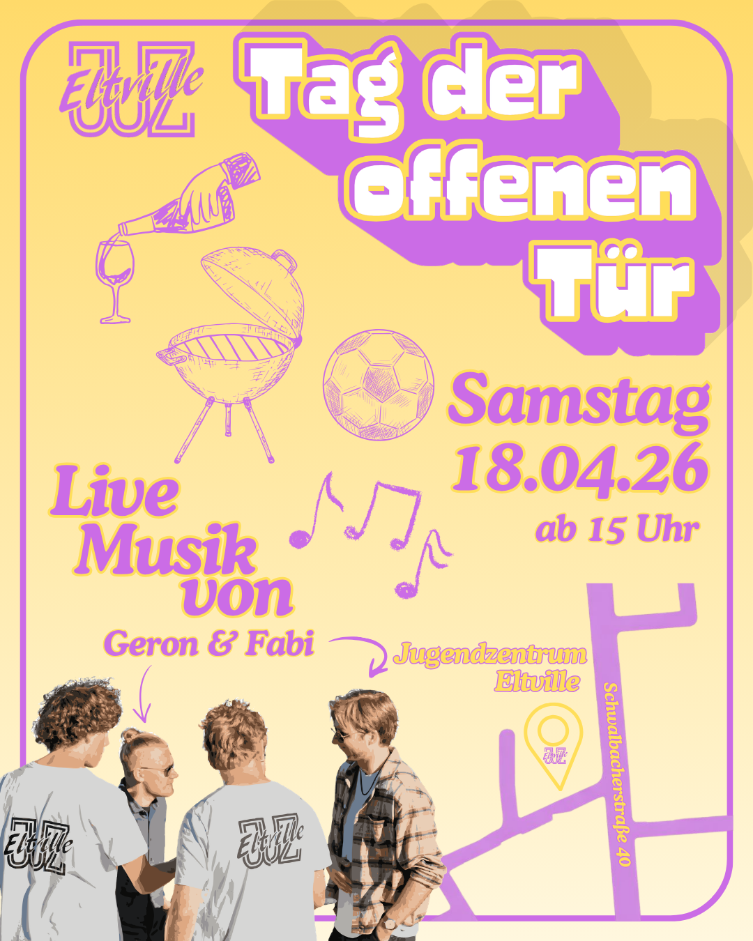 Plakat Tag der offenen Tür im JUZ