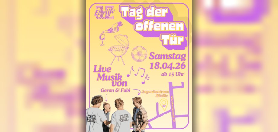 Plakat Tag der offenen Tür im JUZ