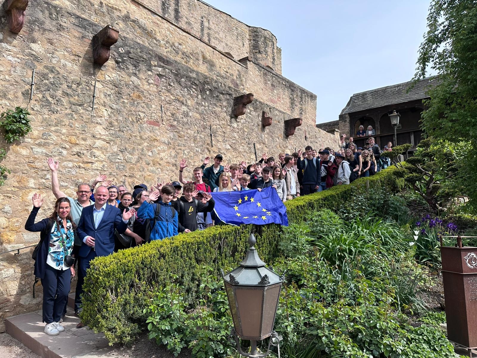 Gruppenfoto im Burggarten