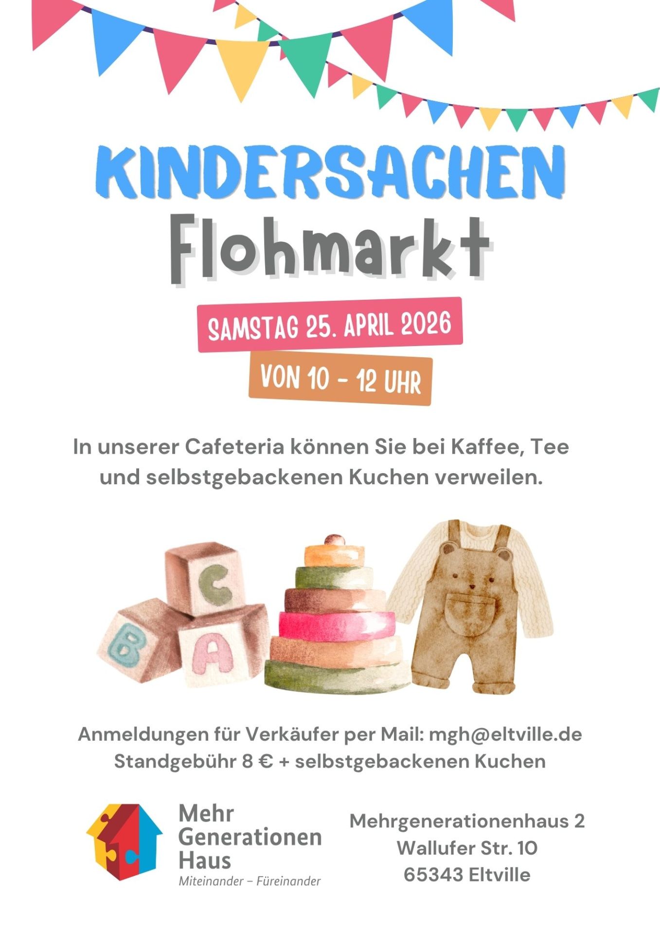 Plakat Kindersachenflohmarkt