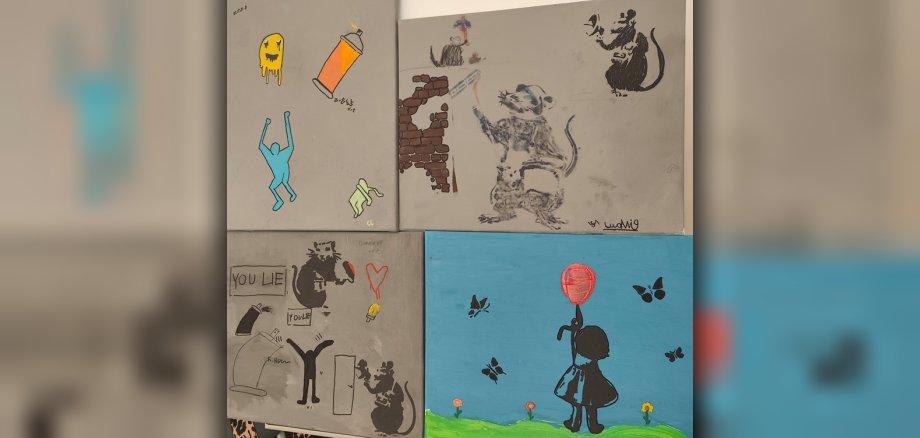 Graffiti-Kunstwerk aus dem Workshop