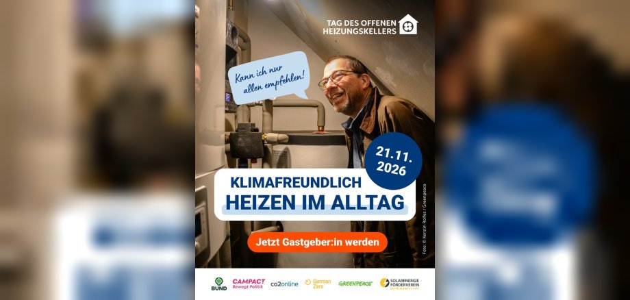 Mann im Heizungskeller