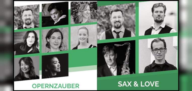 Fotocollage Portrait-Bilder der Musiker