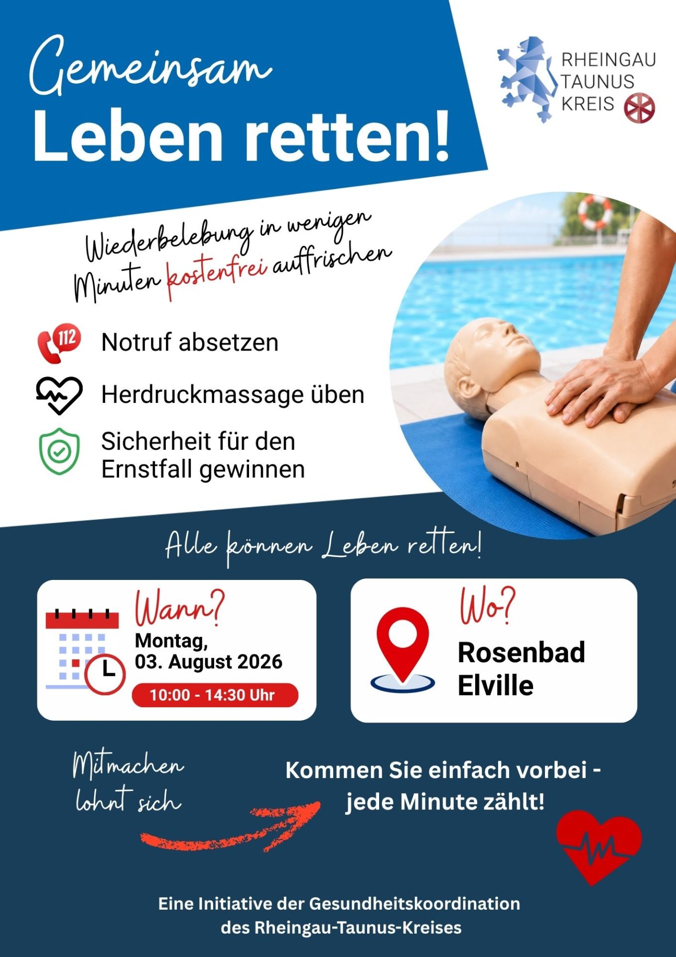 Plakat mit Terminen