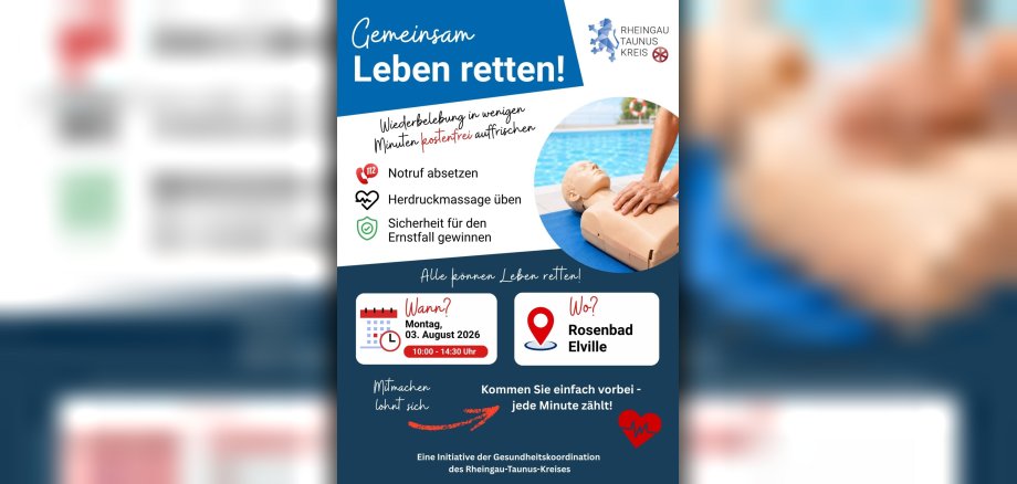 Plakat mit Terminen