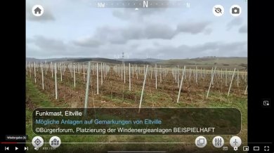 Screenshot Visualisierung