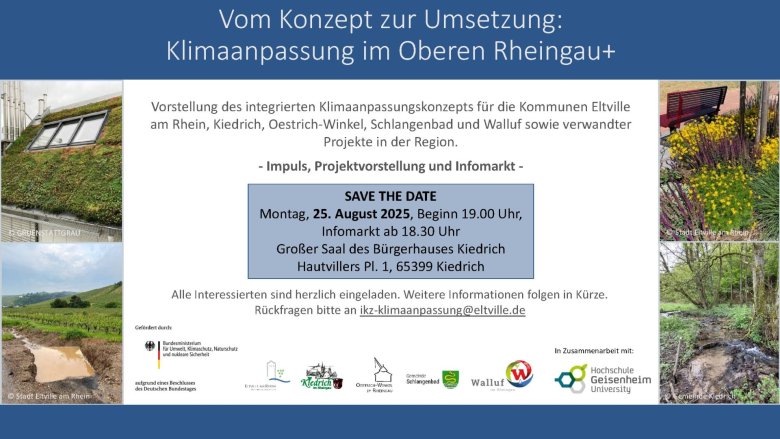Plakat mit Save The Date Hinweis