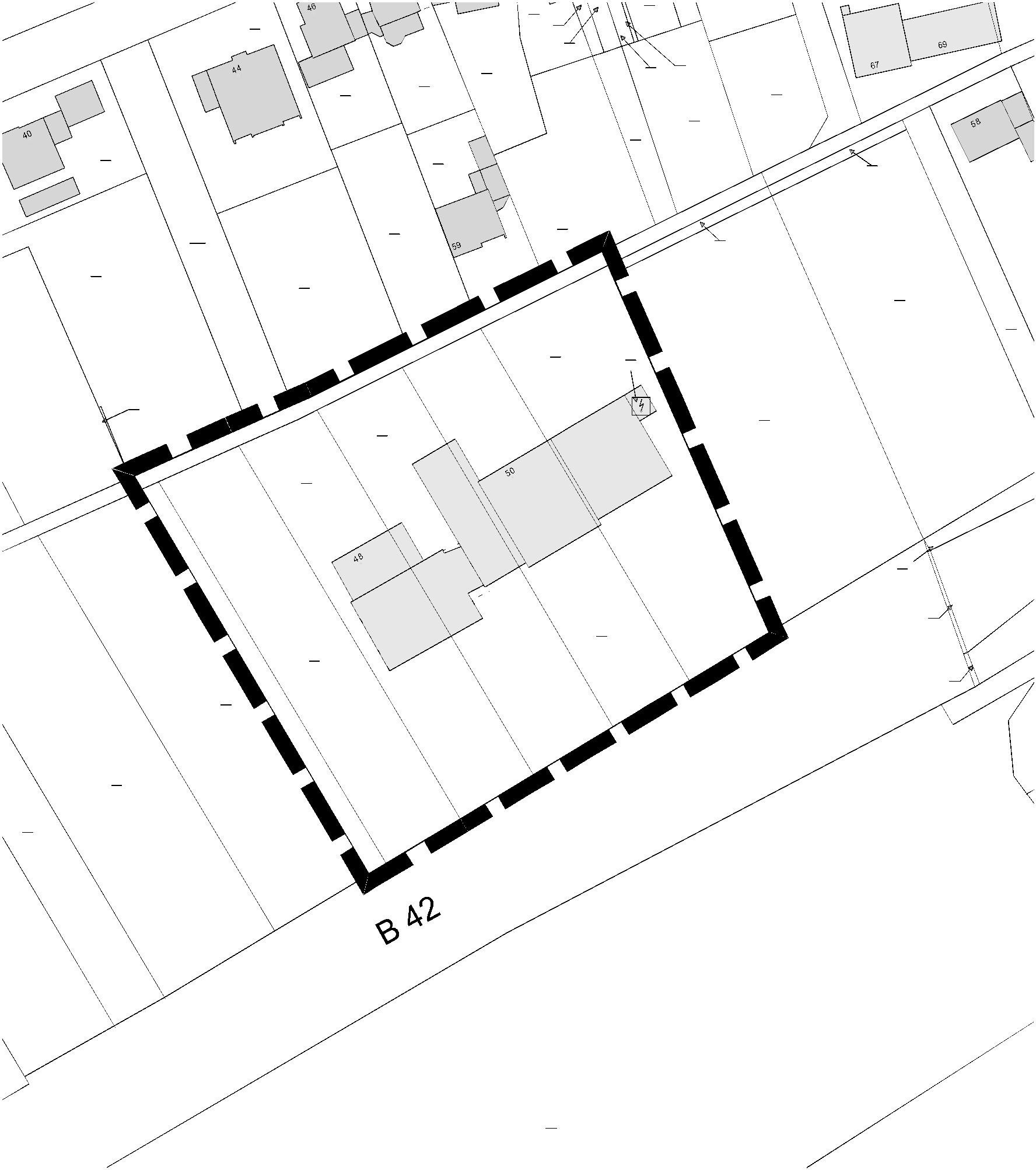 Geltungsbereich des Bebauungsplans "Weingut Ress", Hattenheim