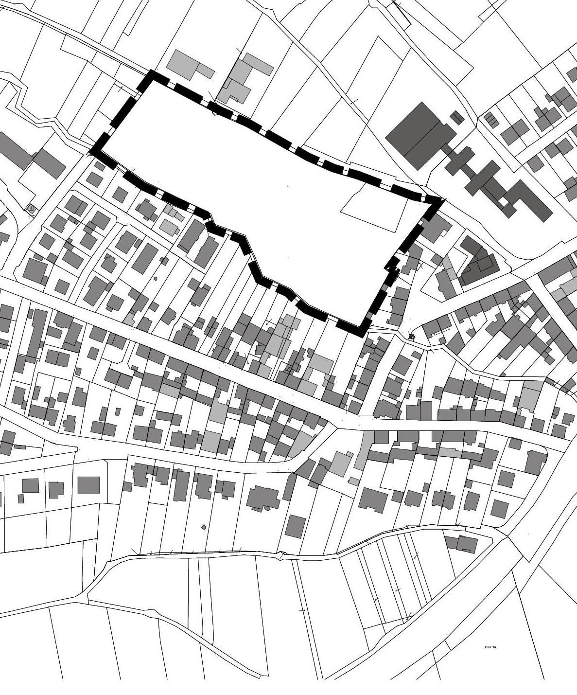 Übersichtsplan des Geltungsbereiches des Bebauungsplanes "Bachhöllerweg 2. Änderung" 