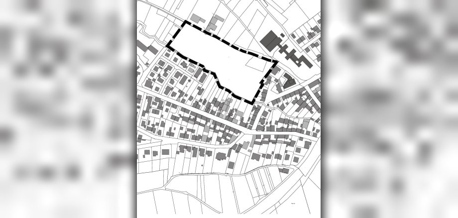 Geltungsbereich des Bebauungsplanes "Bachhöllerweg - 2. Änderung" und der Teiländerung des Flächenutzungsplans, Erbach