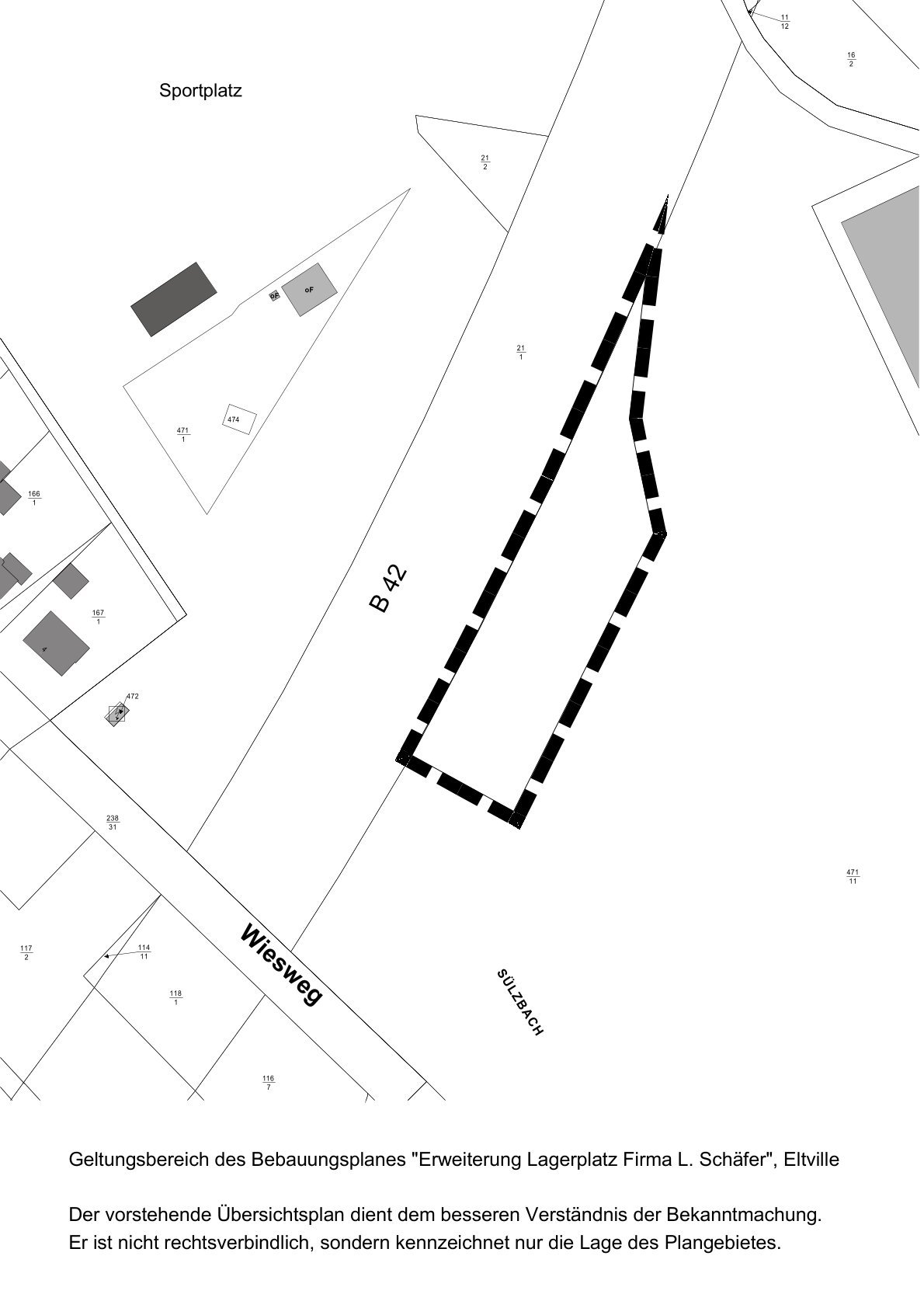 Geltungsbereich des Bebauungsplanes