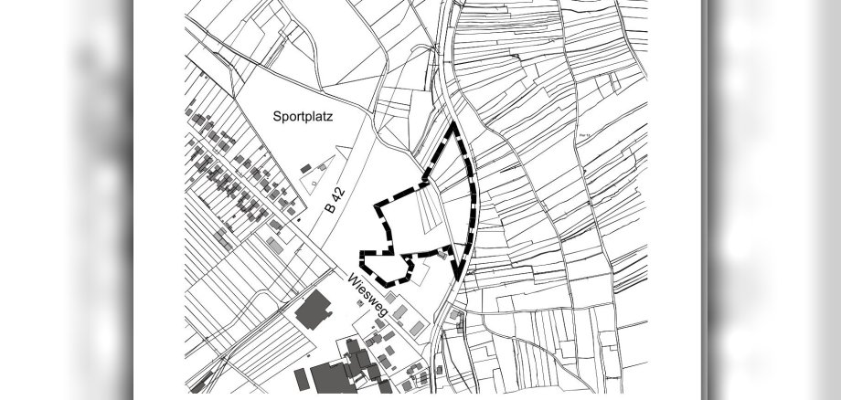 Geltungsbereich des Bebauungsplanes Nr. 98 "Gewerbegebiet im Stockborn - Teil B", Eltville, in Verbindung mit der Teiländerung des Flächennutzungsplans 