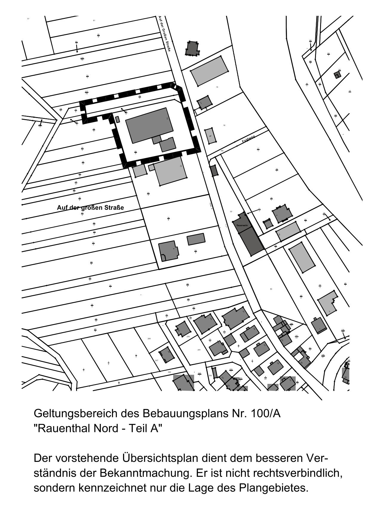 Übersichtsplan gezeichnet