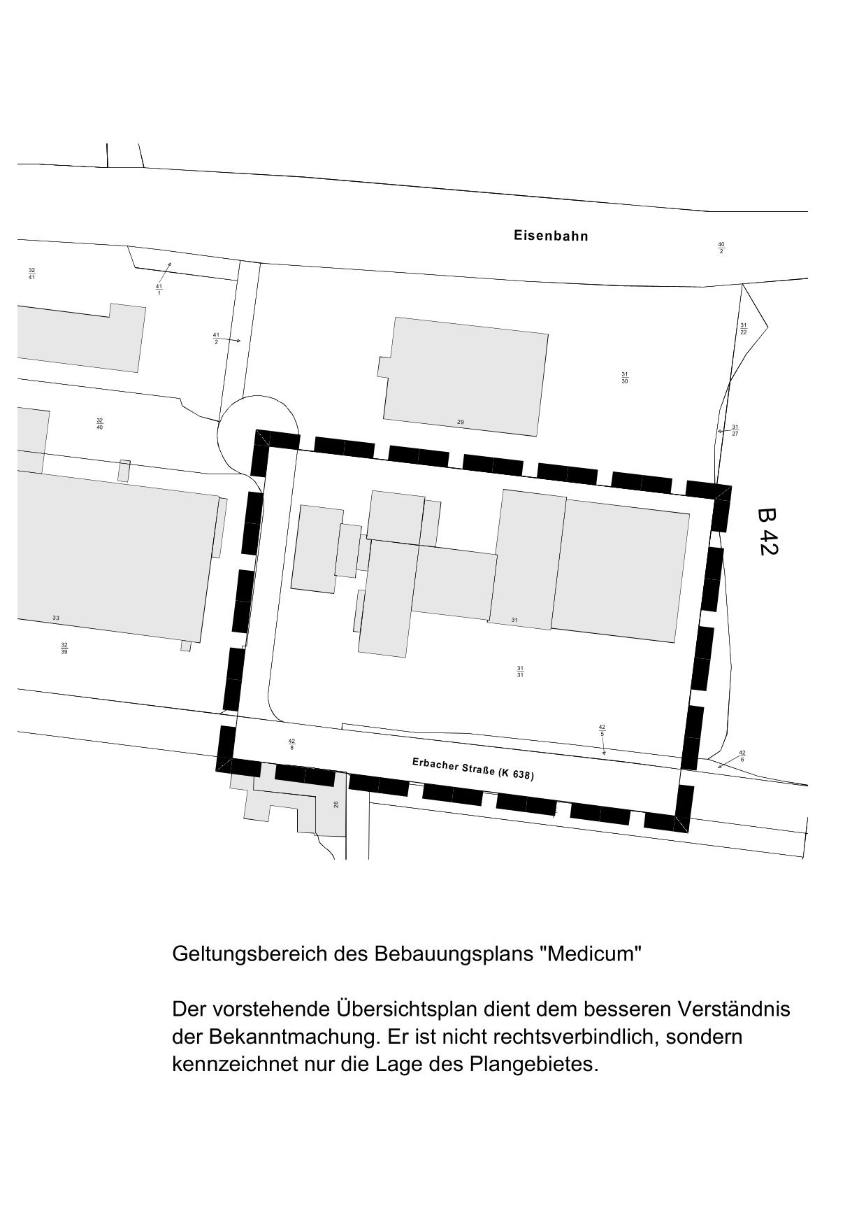 Übersichtplan B-Plan Medicum