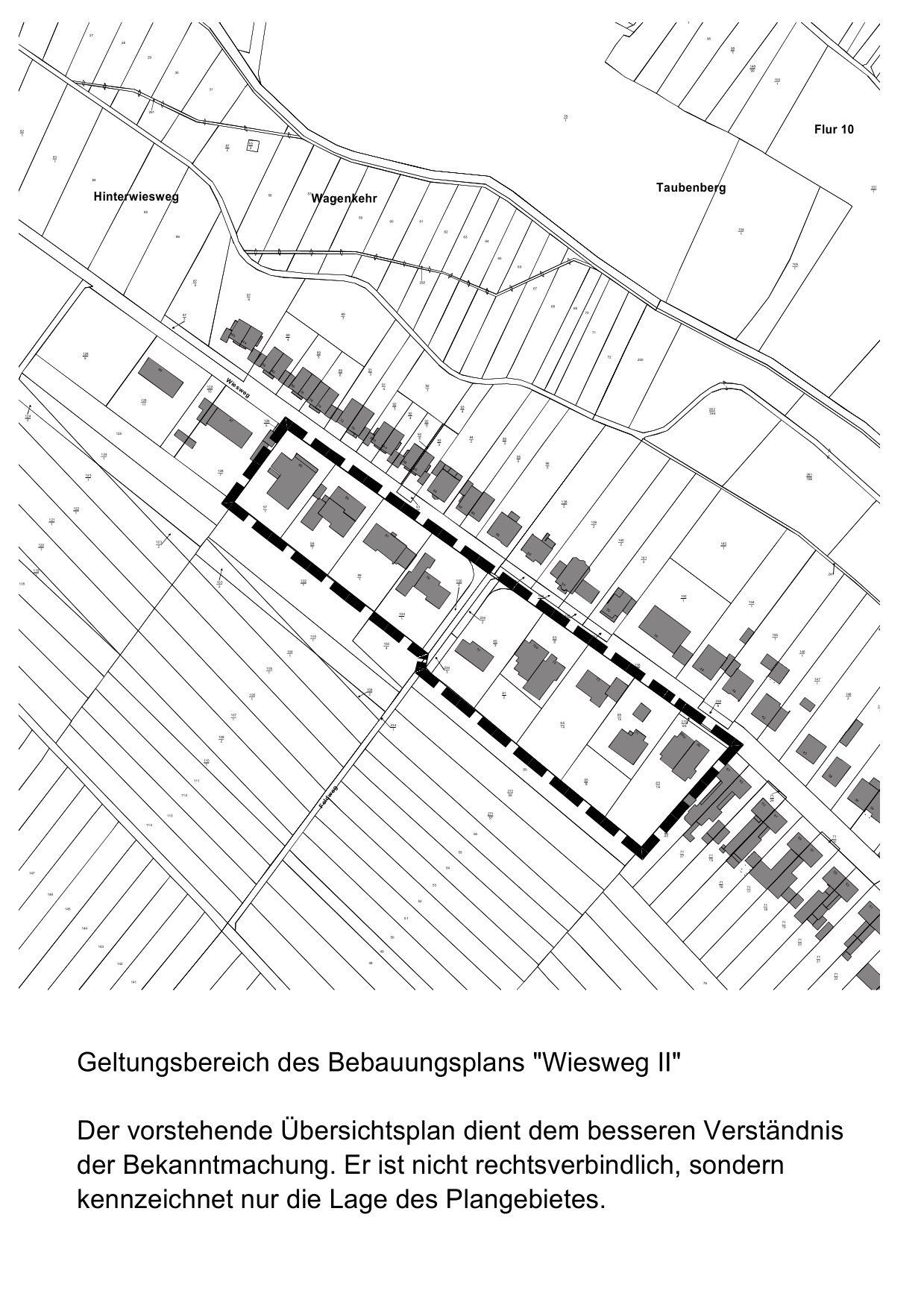 Übersichtplan Wiesweg II