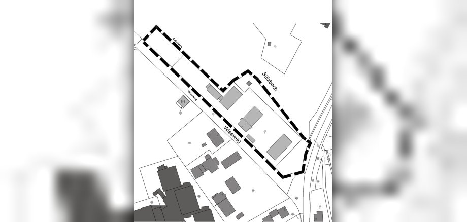 Geltungsbereich des Bebauungsplanes "Infrastruktureinheit am Wiesweg", Eltville